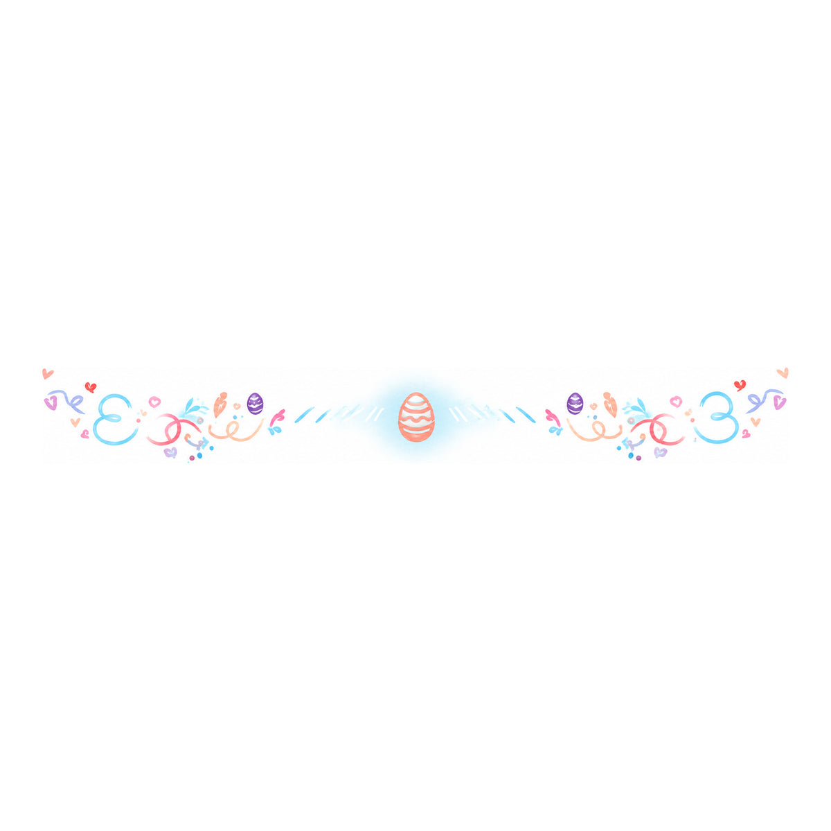Egg Script Easter Washi