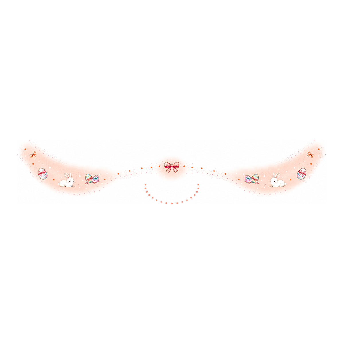 Peach Bunny Easter Washi