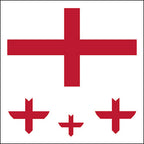 England St George's Cross Flag Face Tattoos