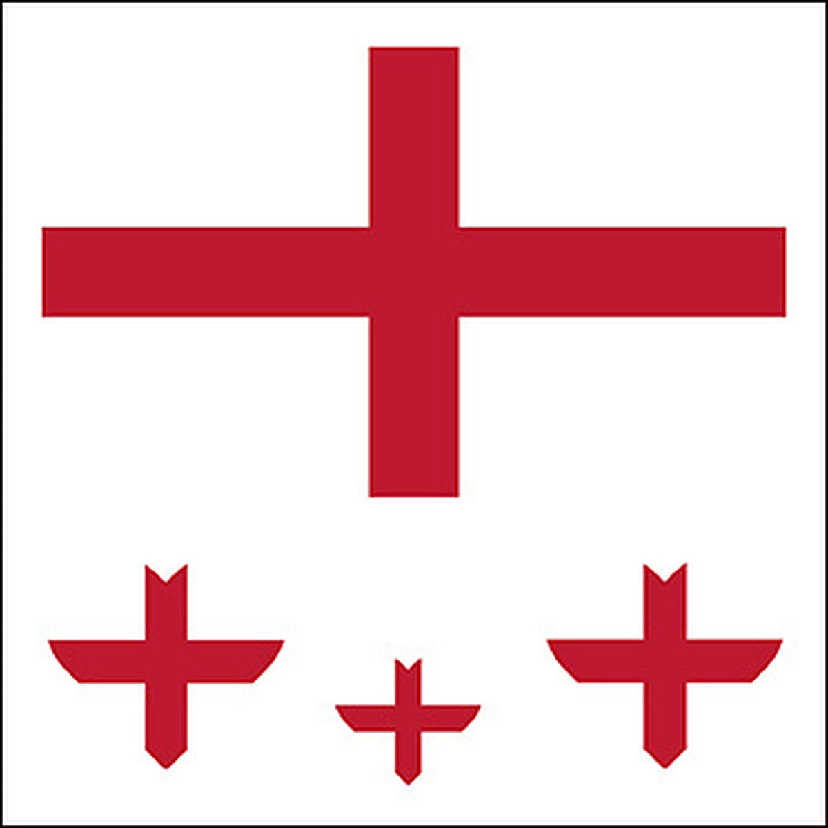 England St George's Cross Flag Face Tattoos