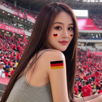Germany Flag Heart Face Tattoos