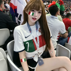 Italy Flag Face Tattoos