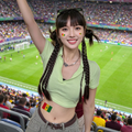 Senegal Flag Heart Face Tattoos