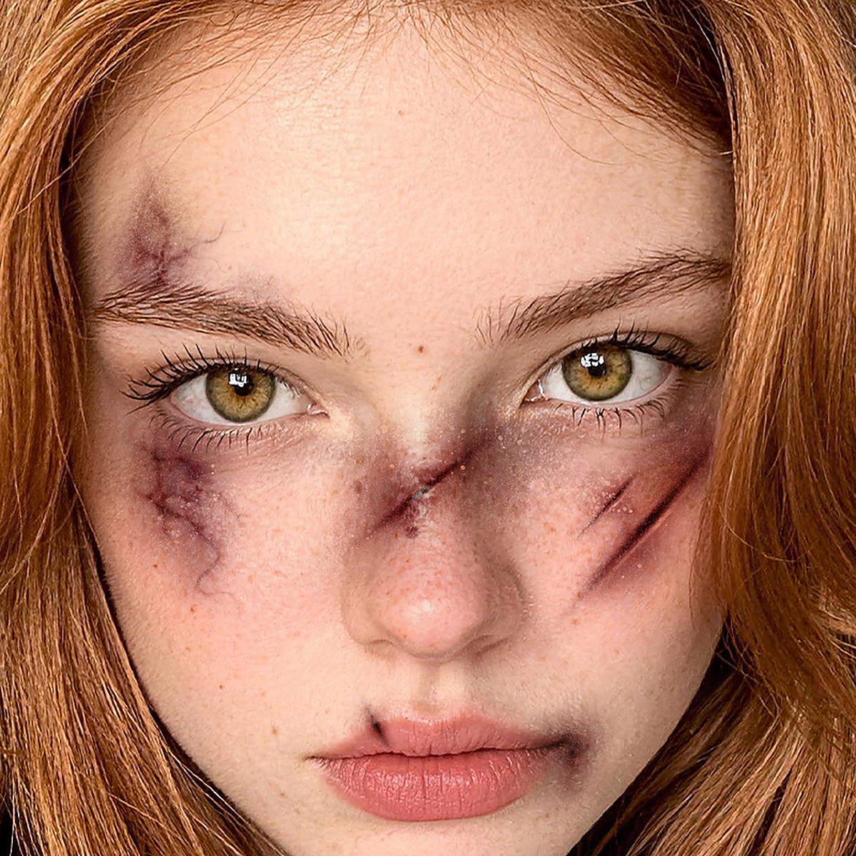 Scar Tattoo Halloween Decal