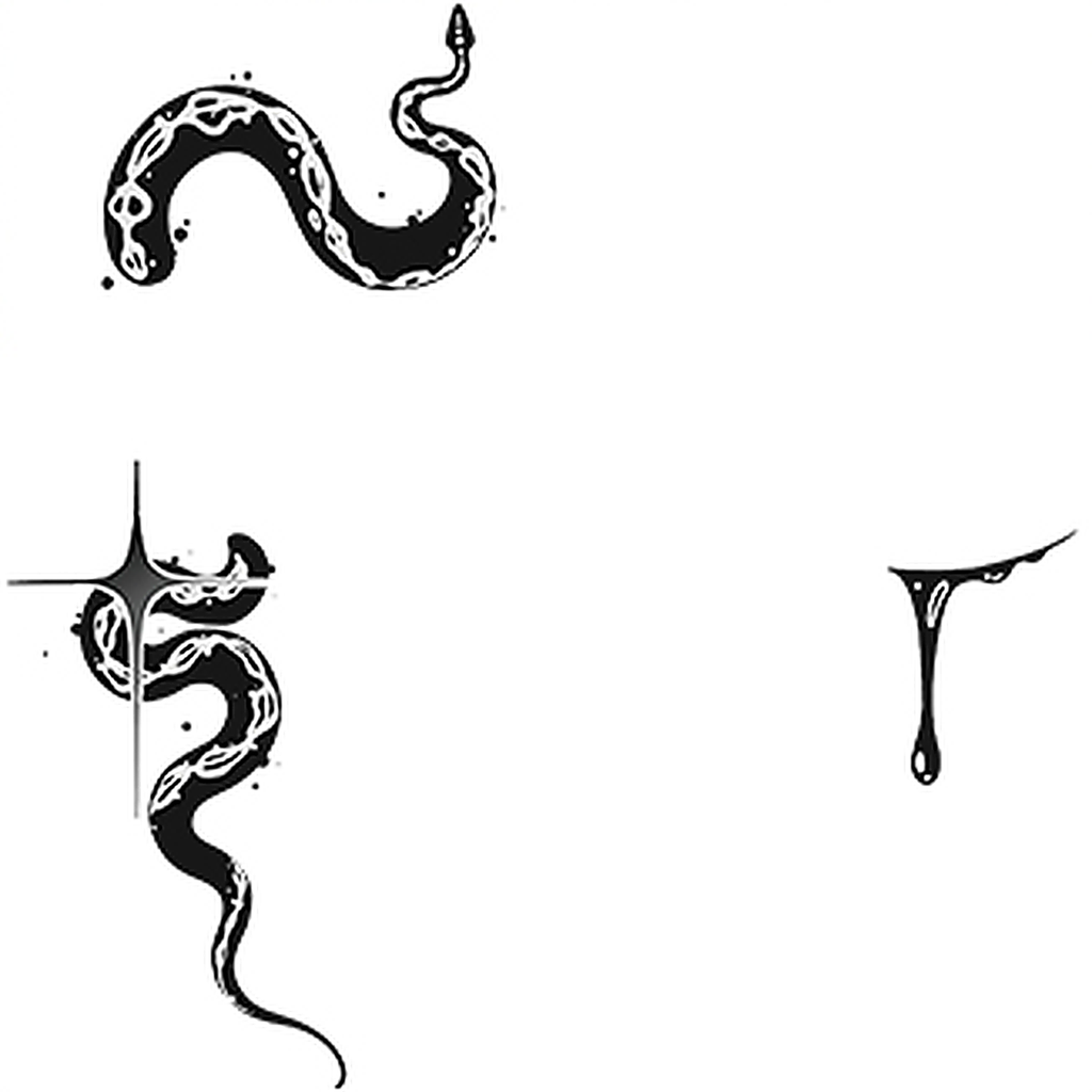 Serpent Tattoo Halloween Decal