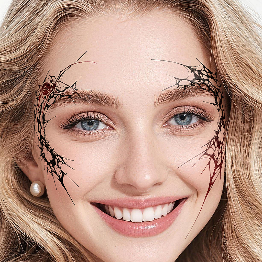 Spiderweb Tattoo Halloween Decal