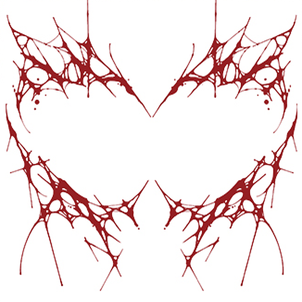Bloodsplatter Tattoo Halloween Decal