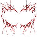 Bloodsplatter Tattoo Halloween Decal