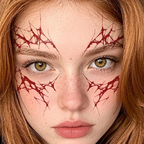 Bloodsplatter Tattoo Halloween Decal
