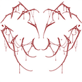Fangline Tattoo Halloween Decal