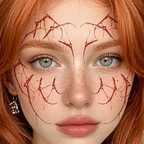 Fangline Tattoo Halloween Decal