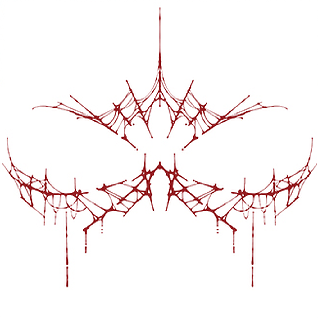 Crownweb Tattoo Halloween Decal