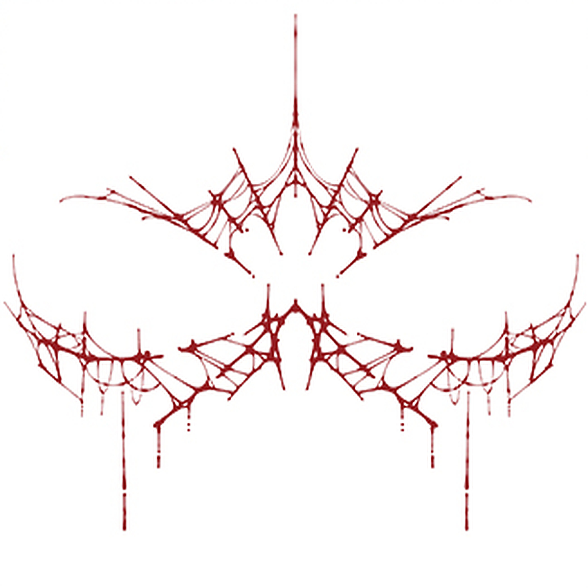 Crownweb Tattoo Halloween Decal