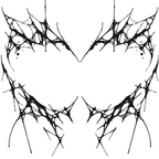 Black Web Tattoo Halloween Decal