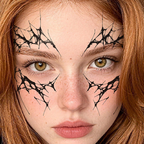 Black Web Tattoo Halloween Decal