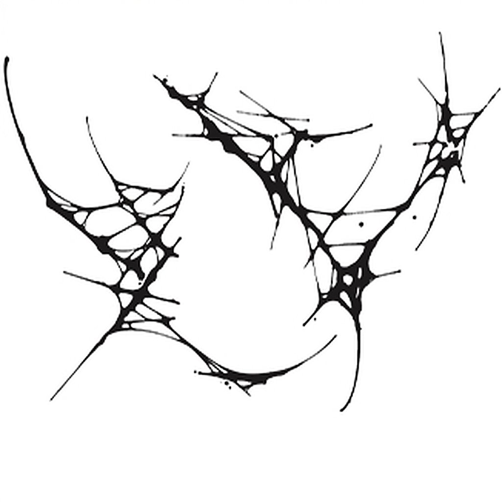 Splash Web Tattoo Halloween Decal