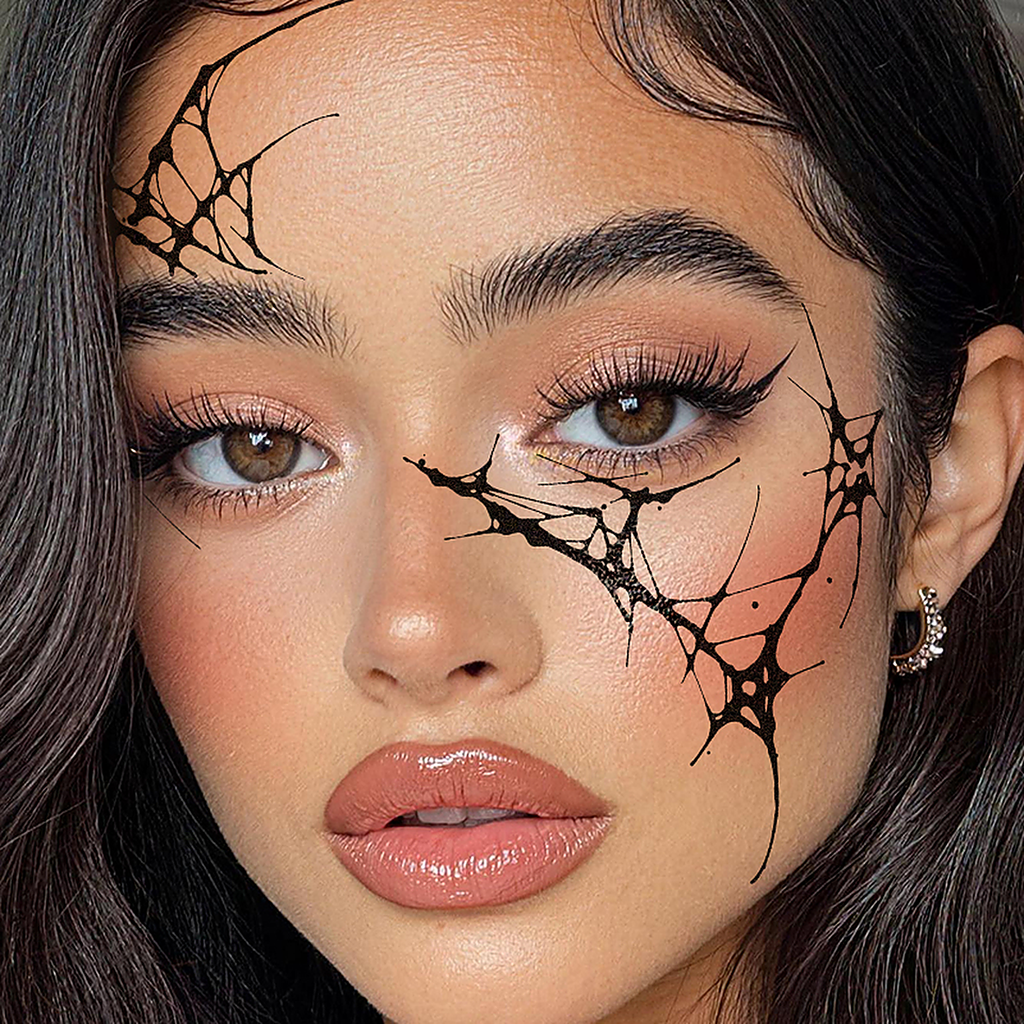 Splash Web Tattoo Halloween Decal