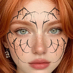 Frame Web Tattoo Halloween Decal