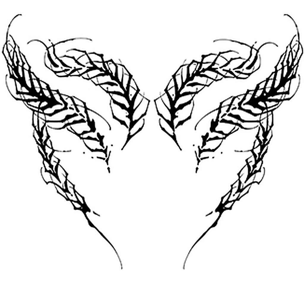 Fern Tattoo Halloween Decal