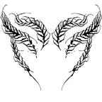 Fern Tattoo Halloween Decal