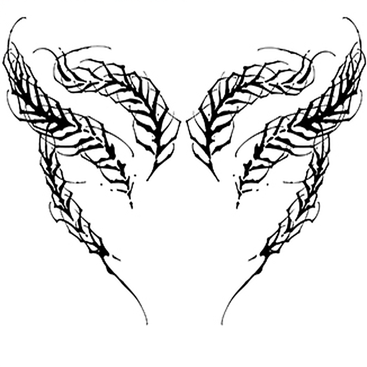 Fern Tattoo Halloween Decal