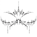 Spider Crown Tattoo Halloween Decal