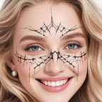 Spider Crown Tattoo Halloween Decal