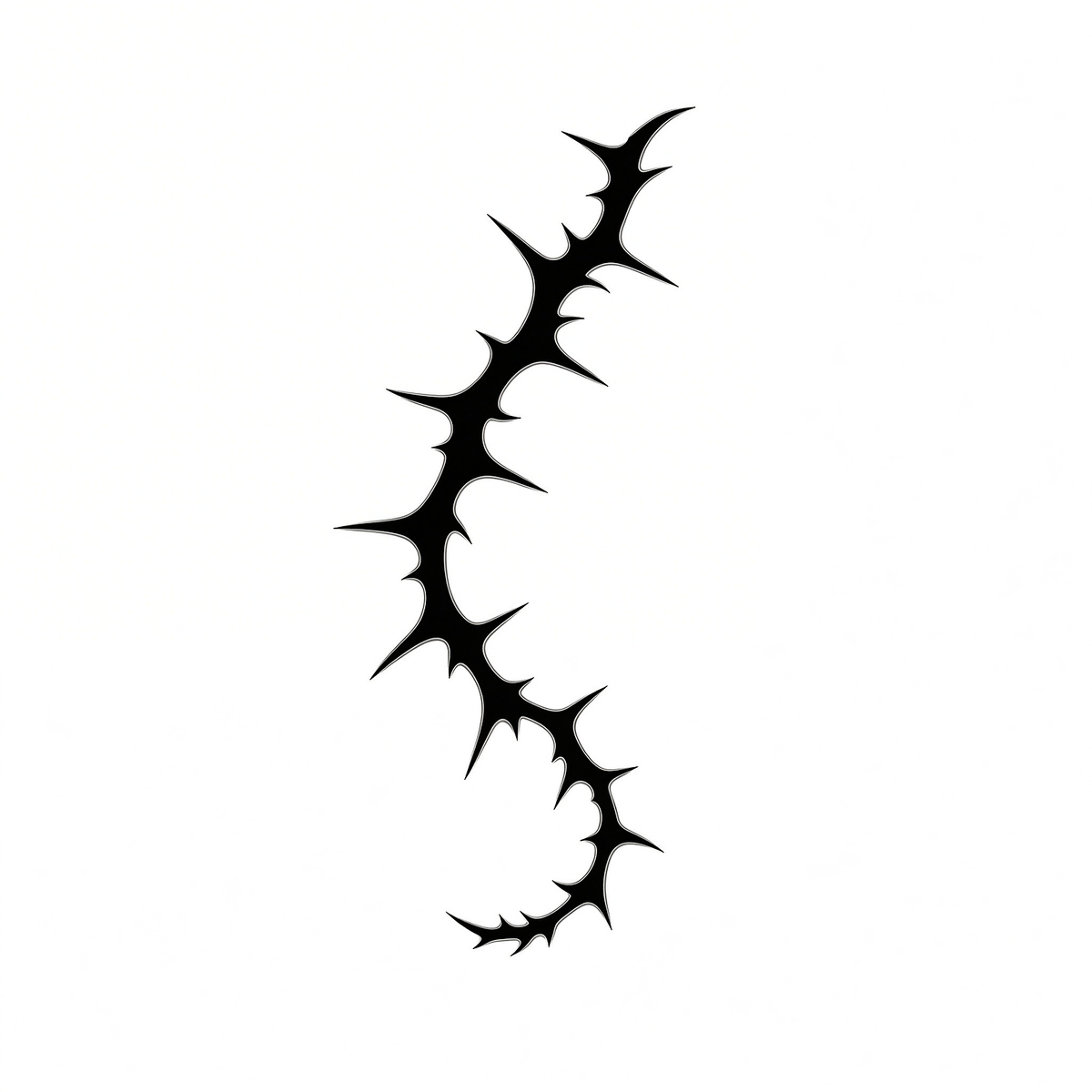 Thorn Vine Tattoo Halloween Decal