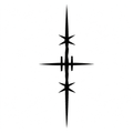 Star Dagger Tattoo Halloween Decal