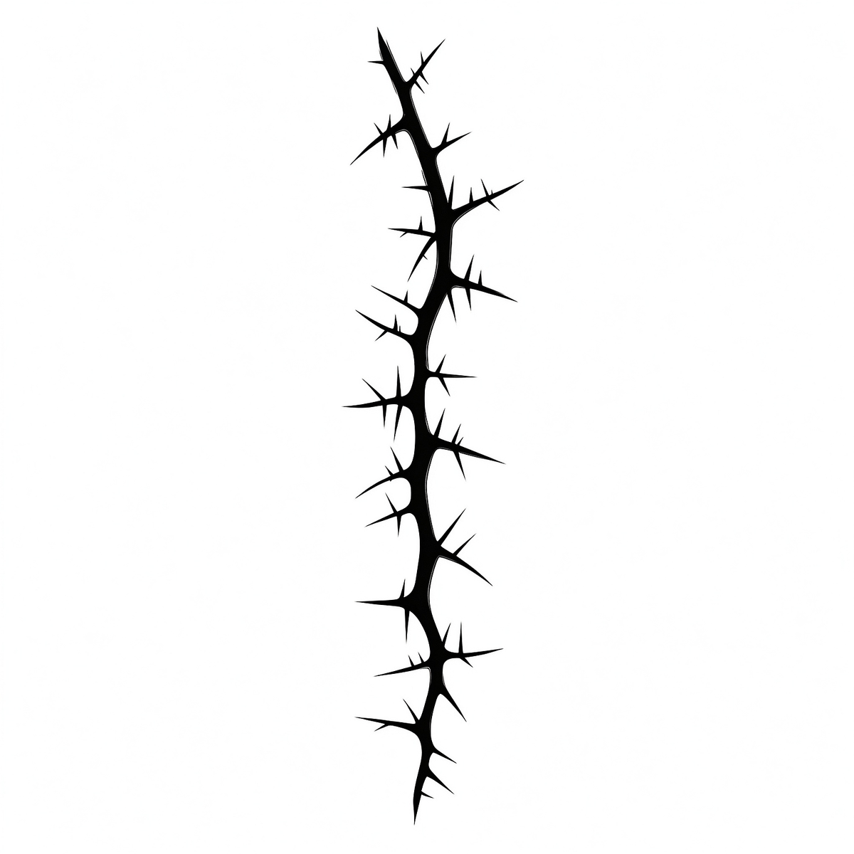 Spine Twig Tattoo Halloween Decal