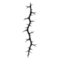 Spike Vine Tattoo Halloween Decal