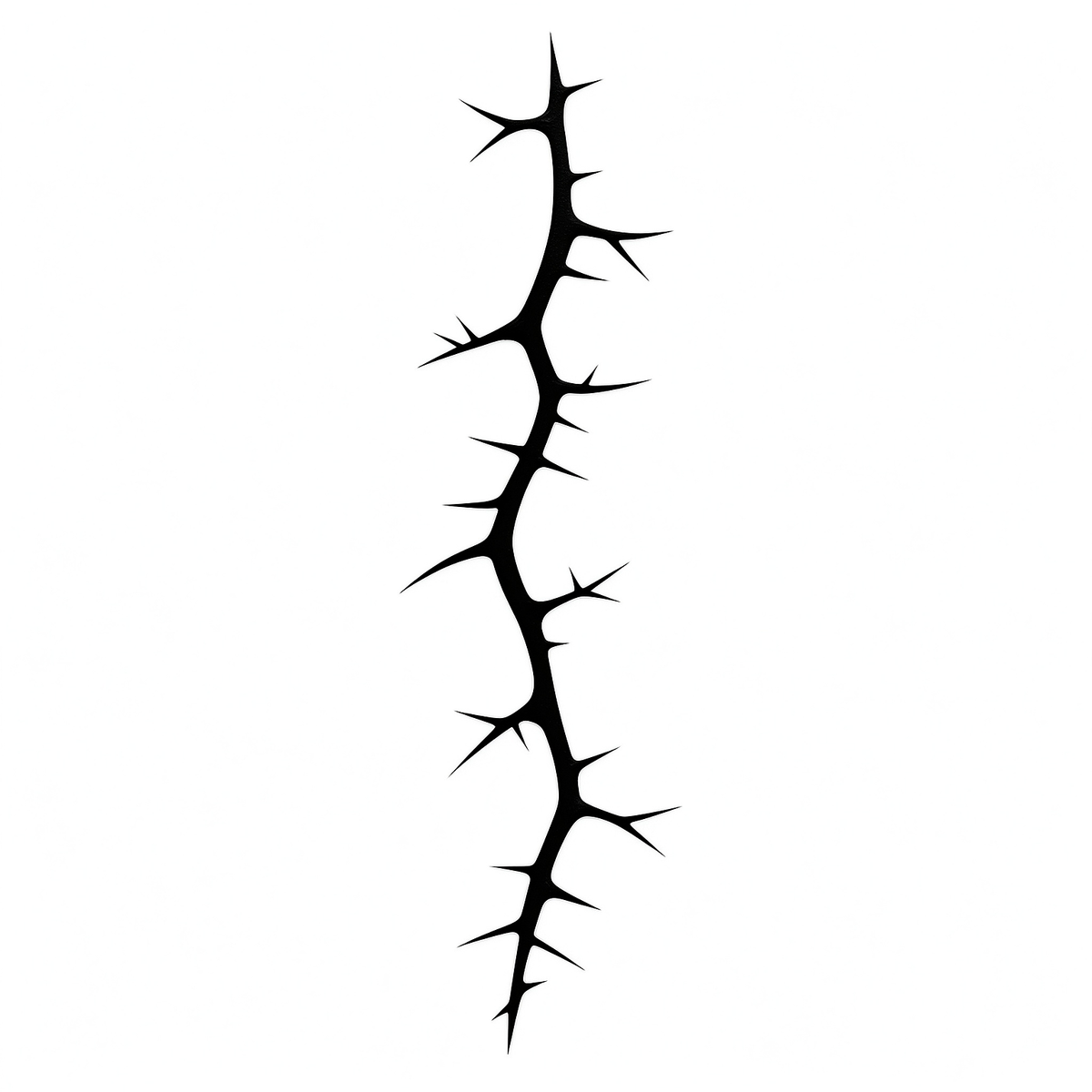 Spike Vine Tattoo Halloween Decal