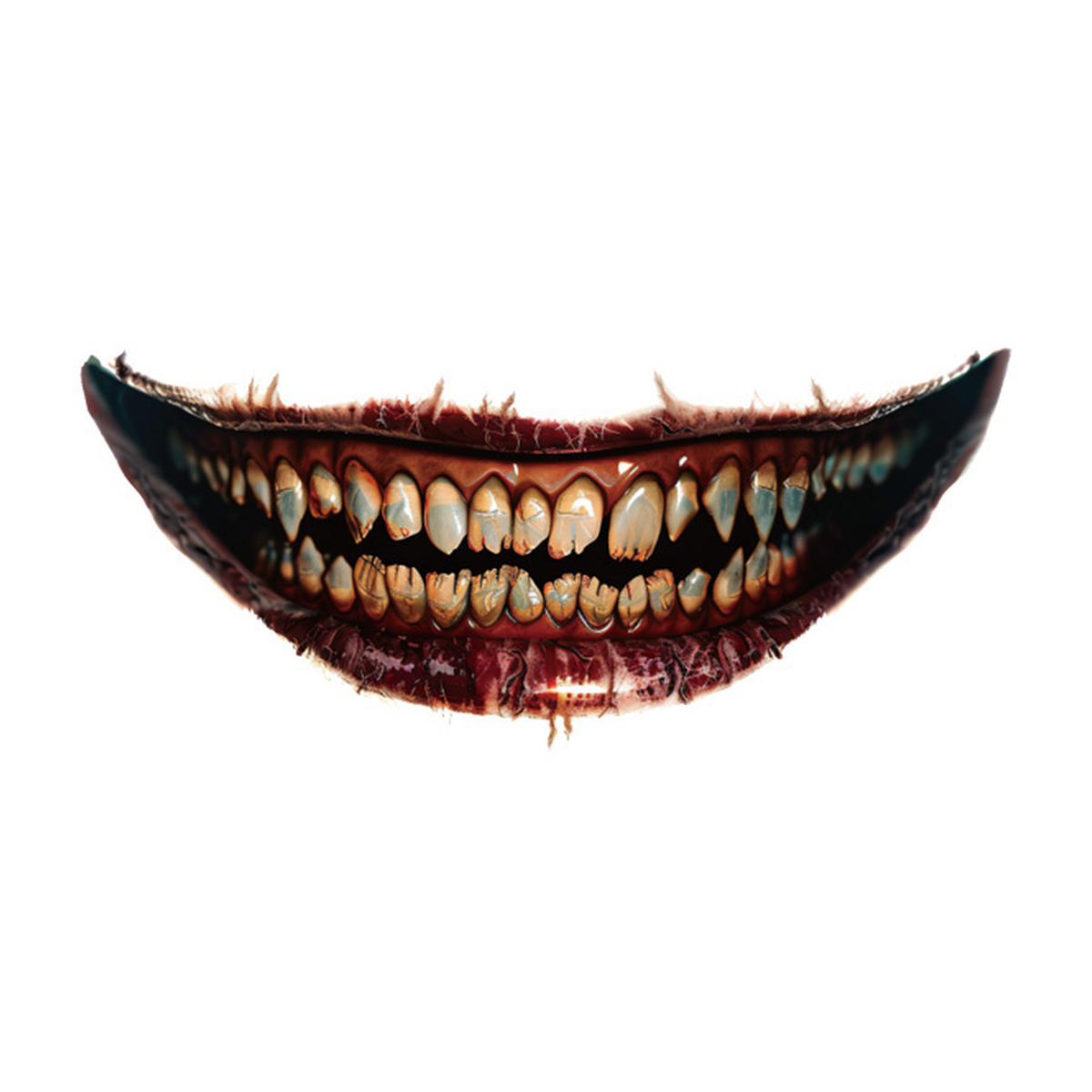 Halloween Demon Grin Tattoo