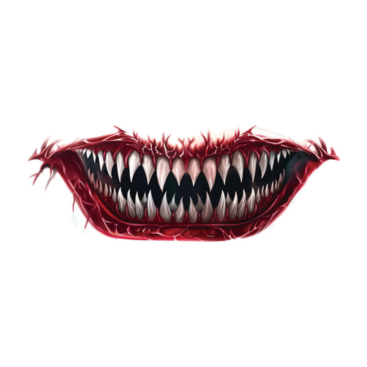 Halloween Carnivore Jaw Tattoo