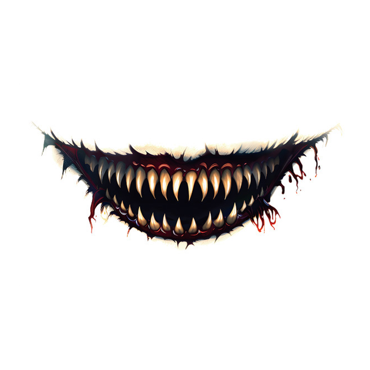 Halloween Beast Grin Tattoo