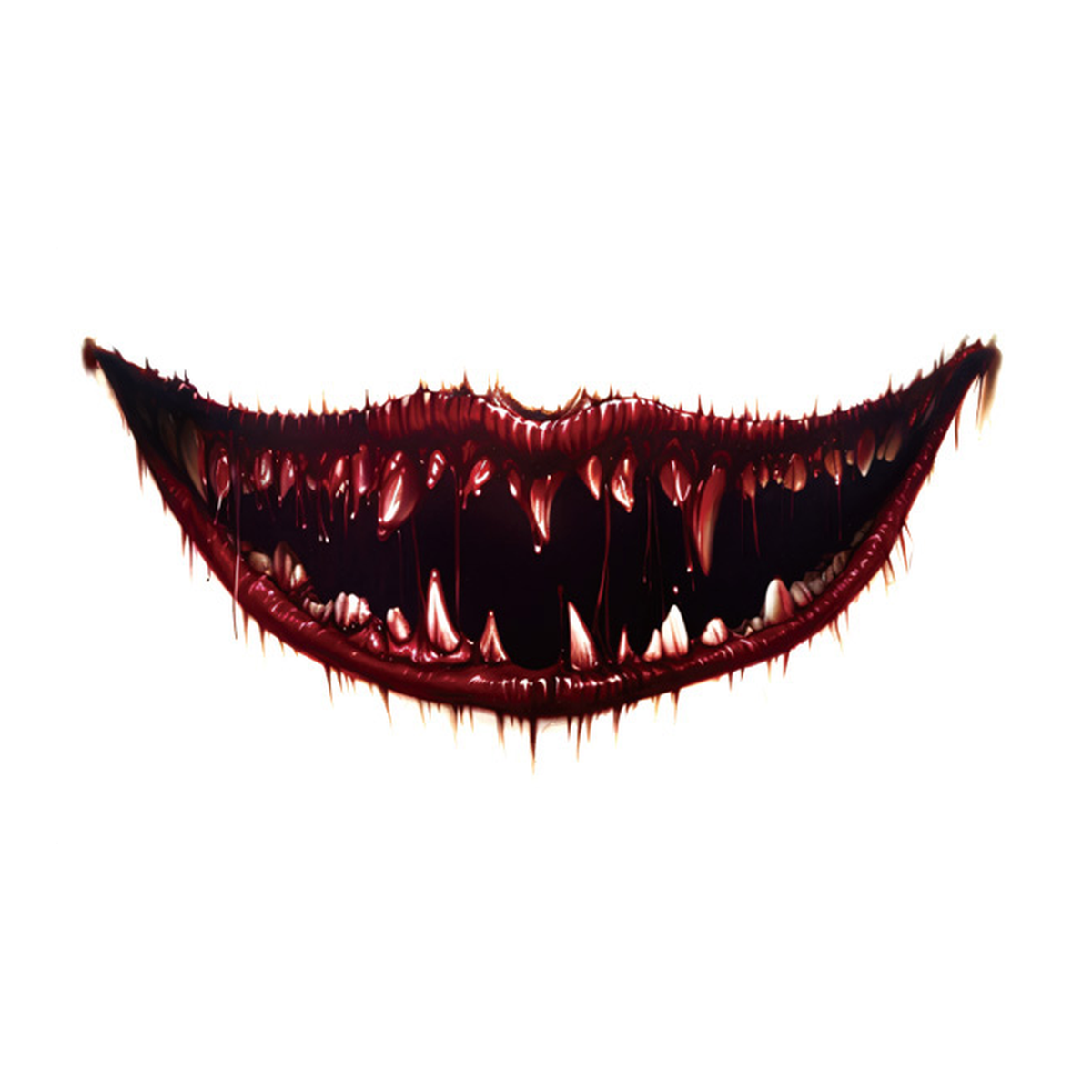 Halloween Vampire Maw Tattoo