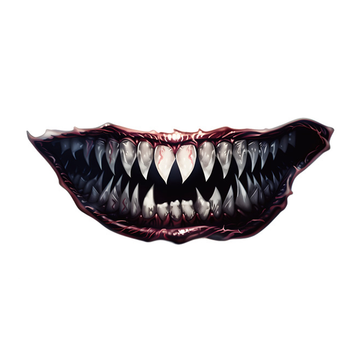 Halloween Wraith Grin Tattoo