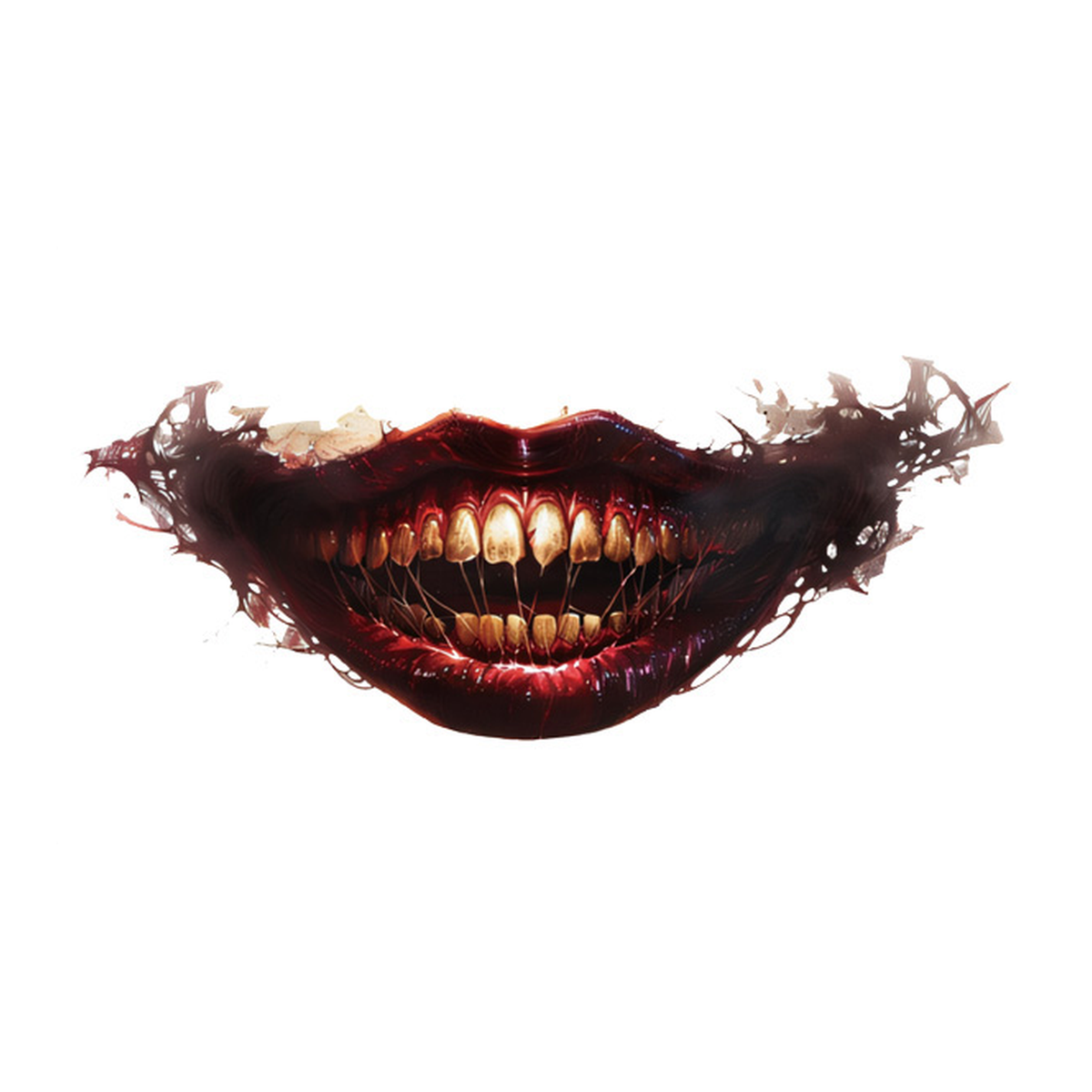 Halloween Corrupt Grin Tattoo