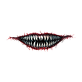 Halloween Ripper Mouth Tattoo
