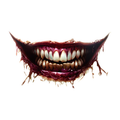 Halloween Carnivore Grin Tattoo