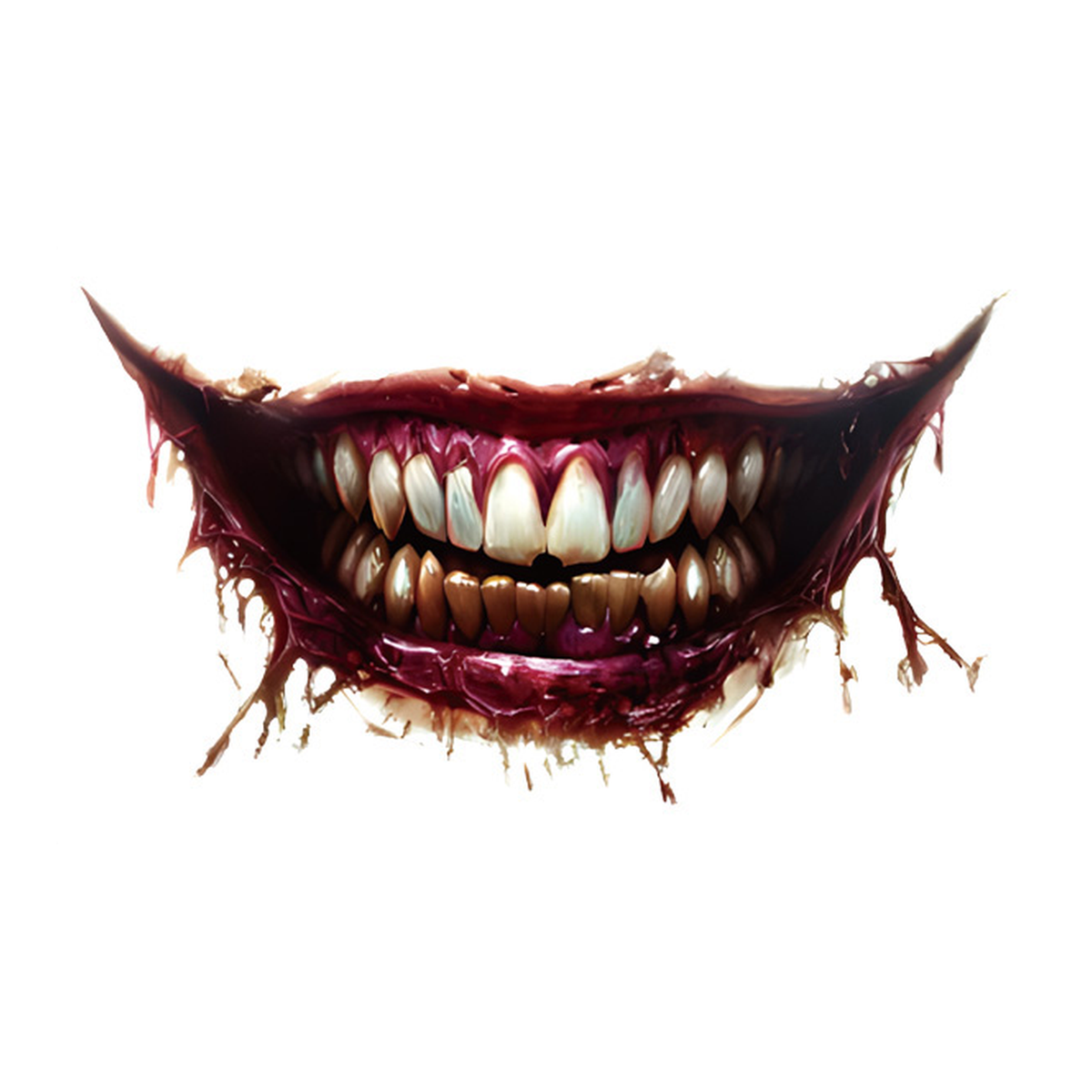 Halloween Carnivore Grin Tattoo