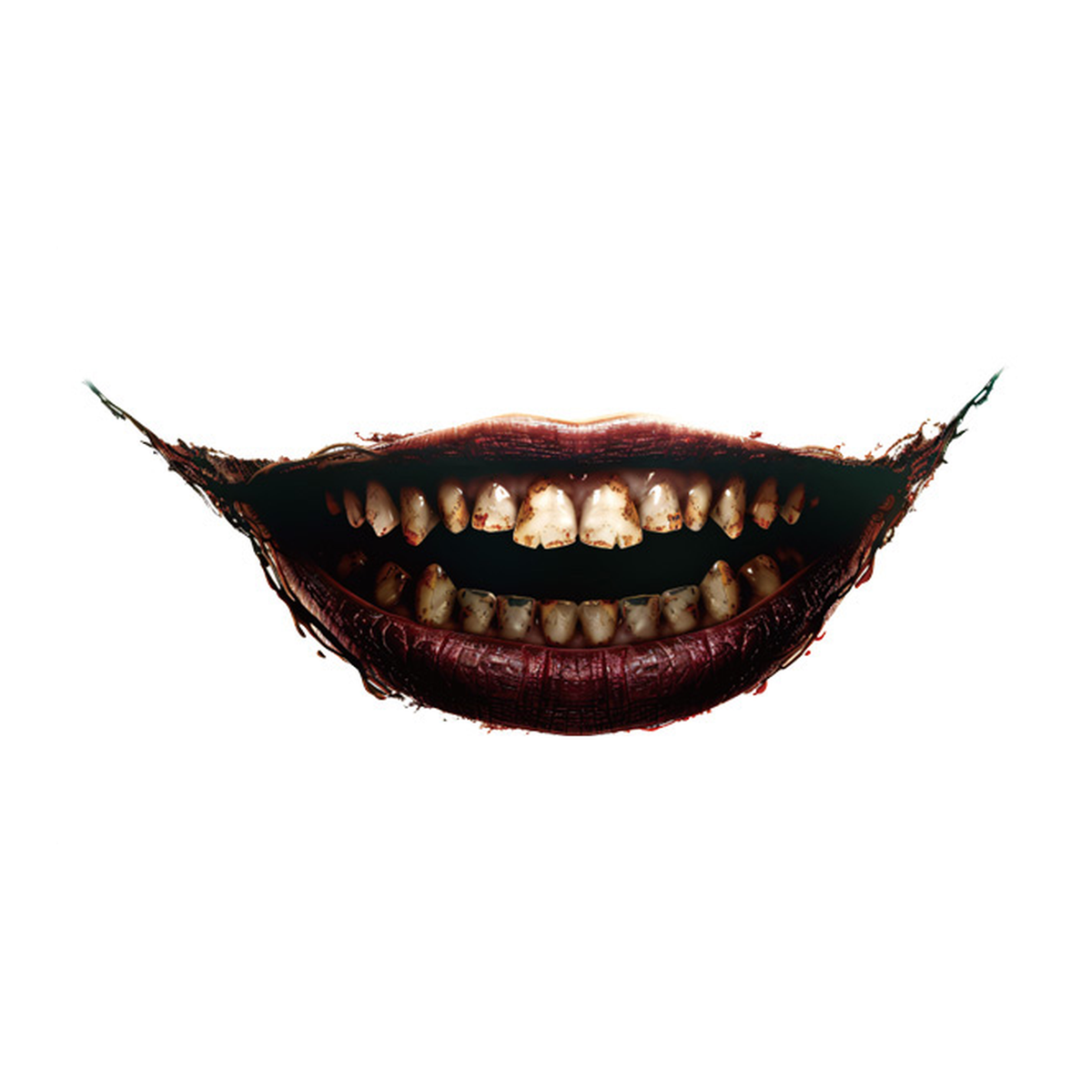 Halloween Rottooth Grin Tattoo