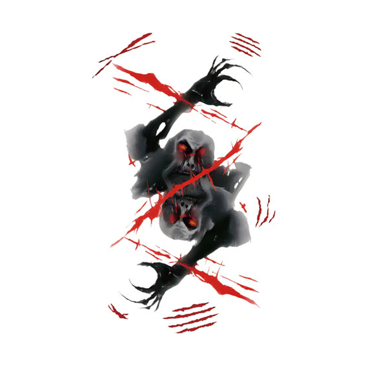 Halloween Demon Claw Tattoo