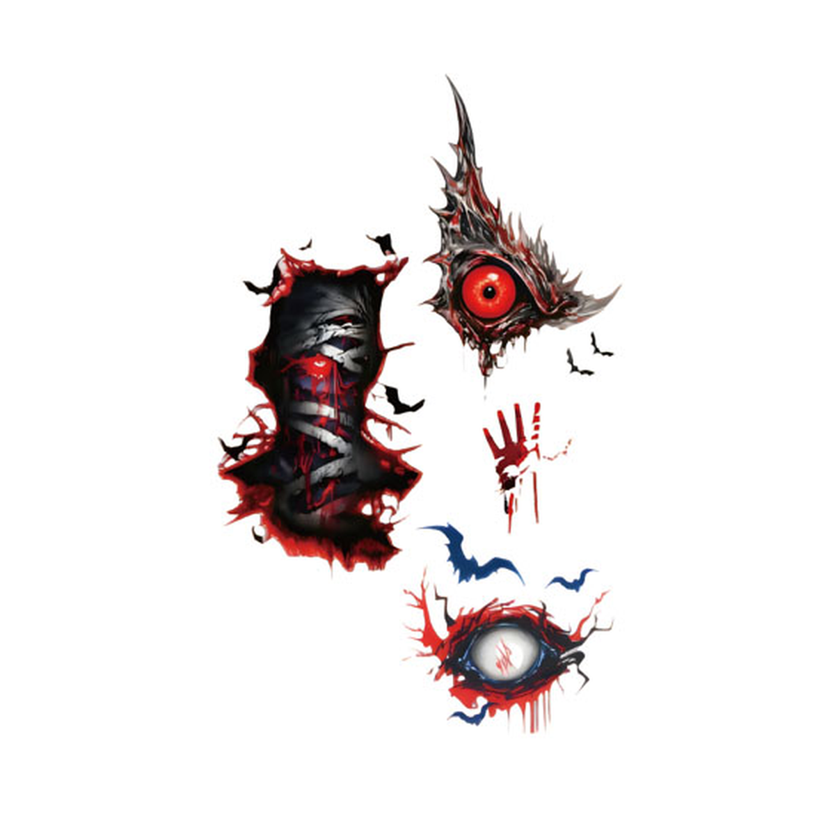 Halloween Monster Eye Tattoo