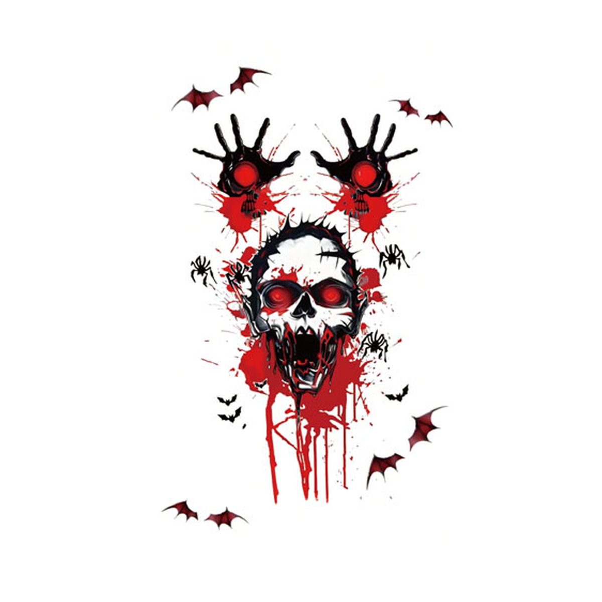 Halloween Scary Skull Tattoo