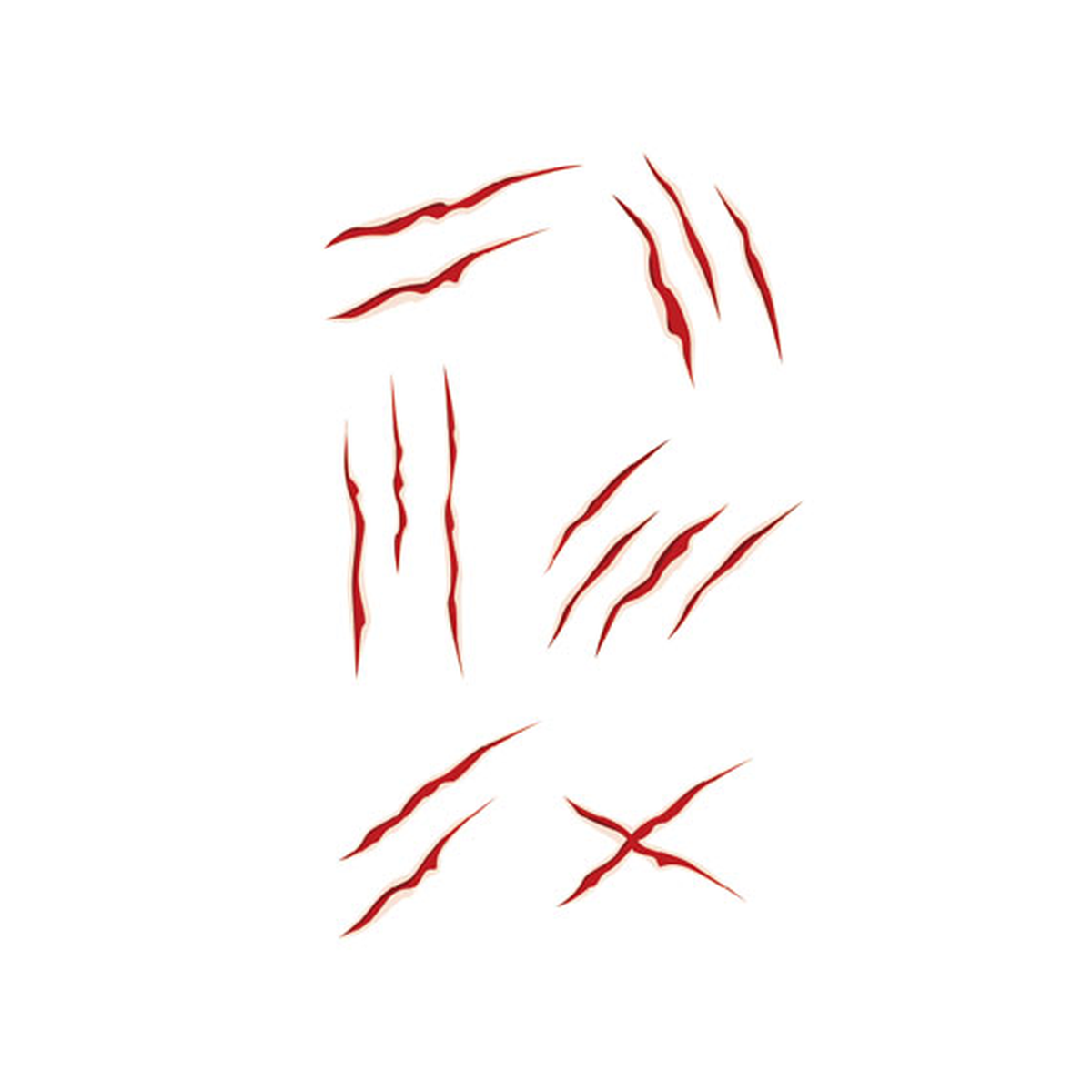 Halloween Claw Scar Tattoo