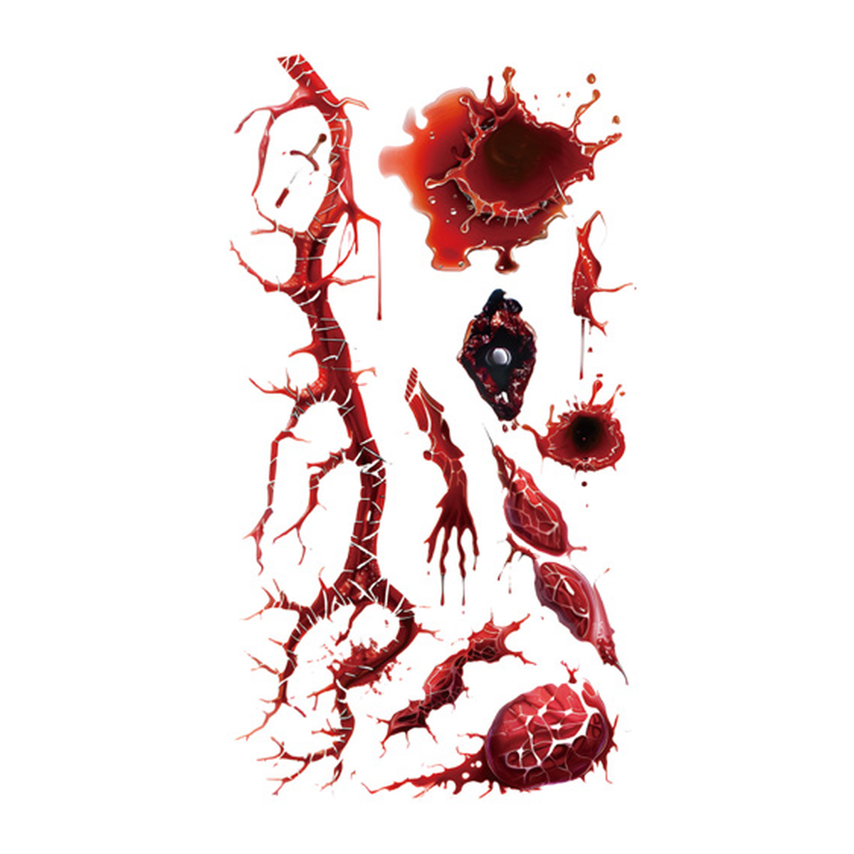 Halloween Vein Wound Tattoo Stickers