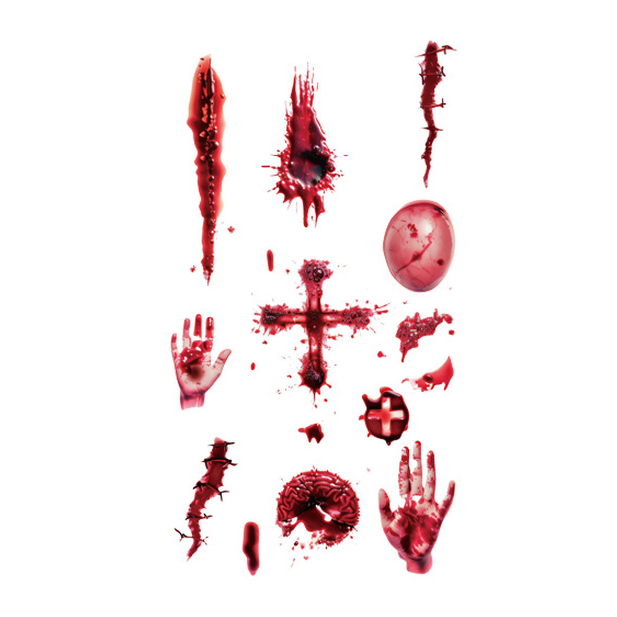 Halloween Bloody Hand Tattoo Stickers