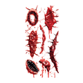 Halloween Suture Gash Tattoo Stickers