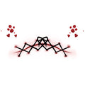 Bow Stitch Halloween Tattoo Stickers